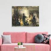 Inneres einer Kohlebergbauhütte Leinwanddruck (Insitu (Wohnzimmer))