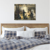 Inneres einer Kohlebergbauhütte Leinwanddruck (Insitu (Schlafzimmer))