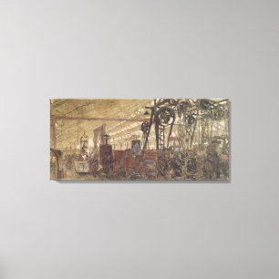 Inneres einer Munitionsfabrik, 1916-17 Leinwanddruck