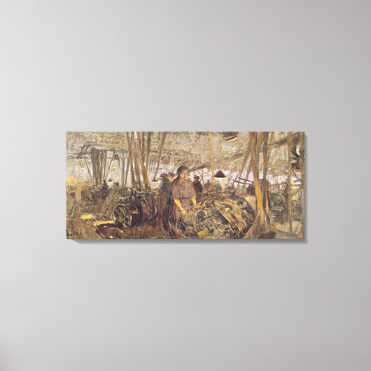 Inneres einer Munitionsfabrik Leinwanddruck (Vorderseite)