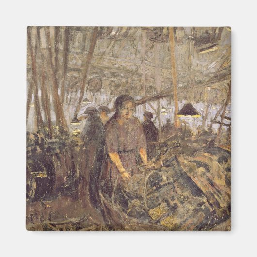 Inneres einer Munitionsfabrik Magnet (Vorne)