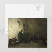 Inneres einer Schule für Waisenkinder, 1850 Postkarte (Vorne/Hinten)