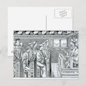 Inneres einer Schule Postkarte (Vorne/Hinten)