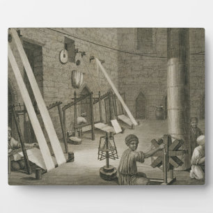 Inneres einer Weaver's Workshop, Band II Ar Fotoplatte