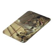 Inneres eines Cree Indian Zents, März 25. 1820, f Magnet (Linke Seite)