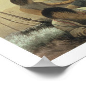 Inneres eines Cree Indian Zents, März 25. 1820, f Poster (Ecke)