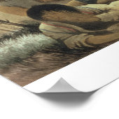 Inneres eines Cree Indian Zents, März 25. 1820, f Poster (Ecke)