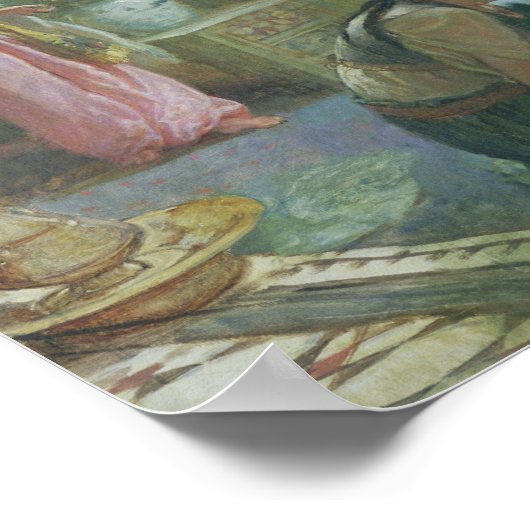 Inneres eines Harem, c.1865 Poster (Ecke)