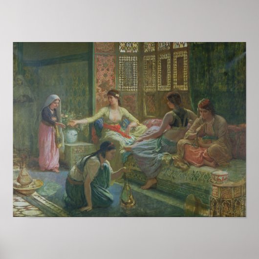 Inneres eines Harem, c.1865 Poster (Vorne)