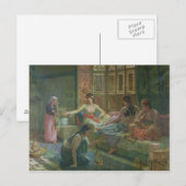Inneres eines Harem, c.1865 Postkarte (Vorne/Hinten)