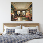 Inneres eines Manor House, 1830er Leinwanddruck (Insitu (Schlafzimmer))