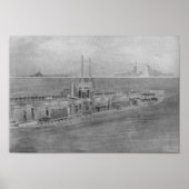 Inneres eines modernen deutschen U-Bootes Poster (Vorne)