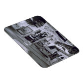 Inneres eines Nilschiffs (b&w-Foto) Magnet (Rechte Seite)