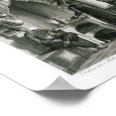 Inneres eines öffentlichen Cafés in Konstantinopel Poster (Ecke)