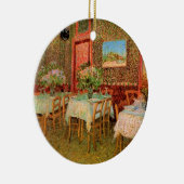 Inneres eines Restaurants von Vincent van Gogh Keramikornament (Rechts)