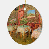 Inneres eines Restaurants von Vincent van Gogh Keramikornament (Links)