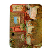Inneres eines Restaurants von Vincent van Gogh Magnet (Vertikal)