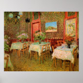 Inneres eines Restaurants von Vincent van Gogh Poster (Vorne)