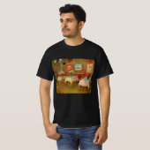 Inneres eines Restaurants von Vincent van Gogh T-Shirt (Vorne ganz)