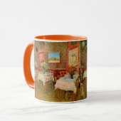 Inneres eines Restaurants von Vincent van Gogh Tasse (Vorderseite Links)