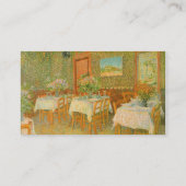 Inneres eines Restaurants von Vincent van Gogh Visitenkarte (Rückseite)