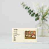 Inneres eines Restaurants von Vincent van Gogh Visitenkarte (Stehend Vorderseite)