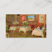 Inneres eines Restaurants von Vincent van Gogh Visitenkarte (Rückseite)