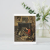 Inneres eines Studios, 1845 (Öl auf Leinwand) Postkarte (Stehend Vorderseite)