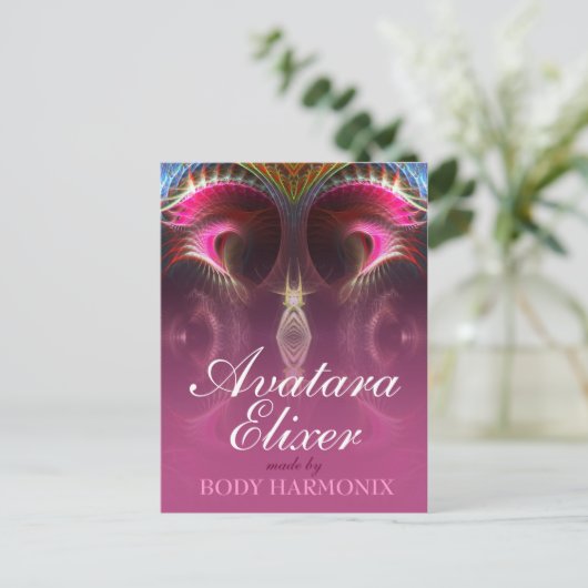 Inneres Fraktal Benutzerdefinierte Postkarte (Stehend Vorderseite)