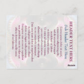 Inneres Fraktal Benutzerdefinierte Postkarte (Rückseite)