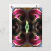 Inneres Fraktal Postkarte (Vorne/Hinten)