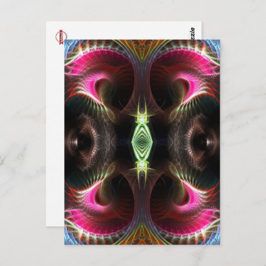 Inneres Fraktal Postkarte (Vorne/Hinten)