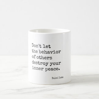 Inneres Friedenszitat Dalai Lamas Kaffeetasse