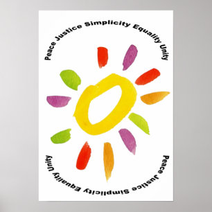 Inneres Iight Quäker-Plakat Poster