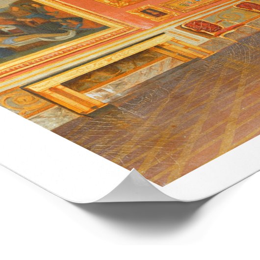 Inneres im Medici Palace Poster (Ecke)