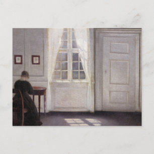 Inneres in Strandgade, Sonnenlicht auf dem Boden Postkarte