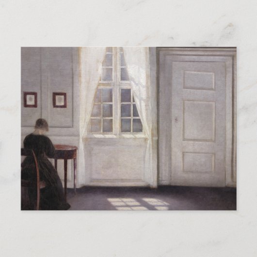 Inneres in Strandgade, Sonnenlicht auf dem Boden Postkarte (Vorderseite)