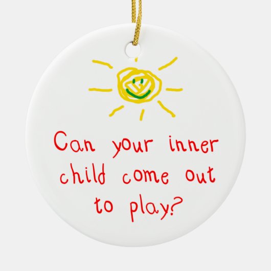 Inneres Kind Keramik Ornament (Vorne)