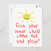 Inneres Kind Postkarte (Vorne/Hinten)