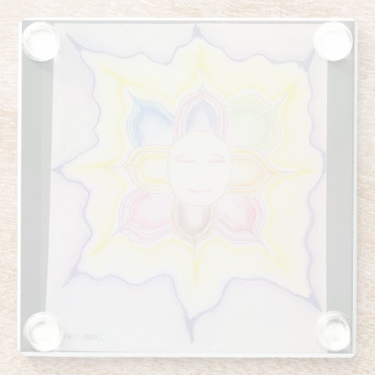 Inneres Licht Glasuntersetzer (Rückseite)