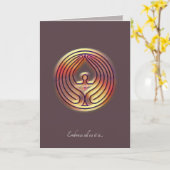 INNERES LICHT - NEWGAU - Kunst-Karte Karte (Gelbe Blume)