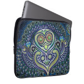 "Inneres Licht" (psychedelische Eule) Laptopschutzhülle (Vorne Rechts)