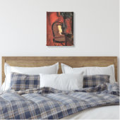 Inneres mit Vorsitz und Pflanze von Anna Ancher Leinwanddruck (Insitu (Schlafzimmer))