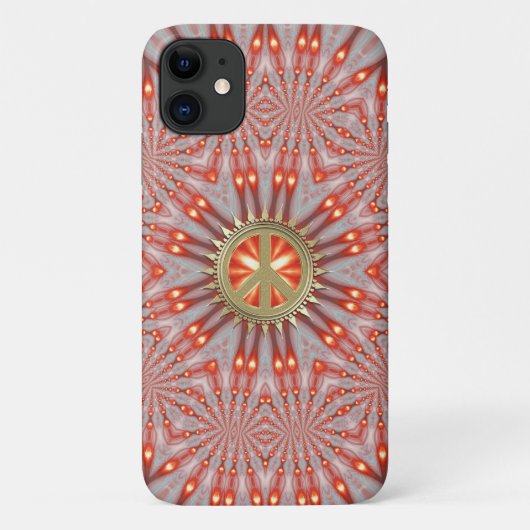 Inneres Peace Fire Energy Mandala Case-Mate iPhone Hülle (Rückseite)