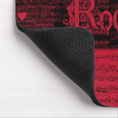Inneres Rockstar rojo mousepad (Ecke)