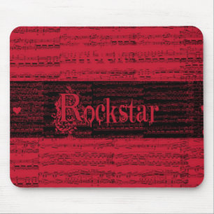 Inneres Rockstar rojo mousepad