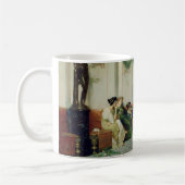 Inneres römischen Gebäude mit Figuren Kaffeetasse (Links)