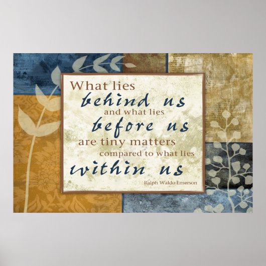 Inneres Selbstplakat: Emerson Poster (Vorne)