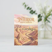 Inneres South Dakota Postkarte (Stehend Vorderseite)