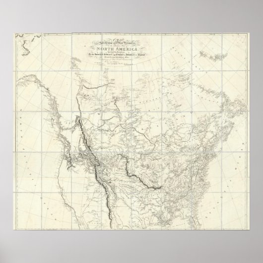 Inneres Teile Nordamerikas Poster (Vorne)